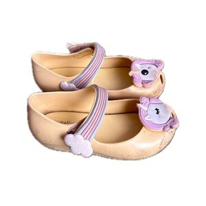 Mini Melissa Kids' Ultragirl Mini Mary Jane Flat Unicorn size 8